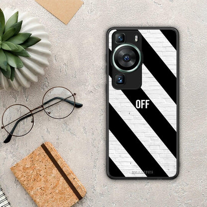 Θήκη Huawei P60 Get Off από τη Smartfits με σχέδιο στο πίσω μέρος και μαύρο περίβλημα | Huawei P60 Get Off Case with Colorful Back and Black Bezels