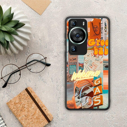 Θήκη Huawei P60 Groovy Babe από τη Smartfits με σχέδιο στο πίσω μέρος και μαύρο περίβλημα | Huawei P60 Groovy Babe Case with Colorful Back and Black Bezels
