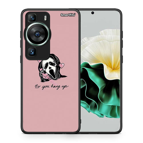Θήκη Huawei P60 Halloween Hang Up από τη Smartfits με σχέδιο στο πίσω μέρος και μαύρο περίβλημα | Huawei P60 Halloween Hang Up Case with Colorful Back and Black Bezels