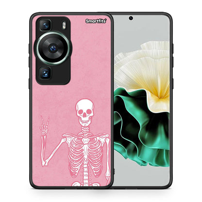 Θήκη Huawei P60 Halloween Motivation από τη Smartfits με σχέδιο στο πίσω μέρος και μαύρο περίβλημα | Huawei P60 Halloween Motivation Case with Colorful Back and Black Bezels