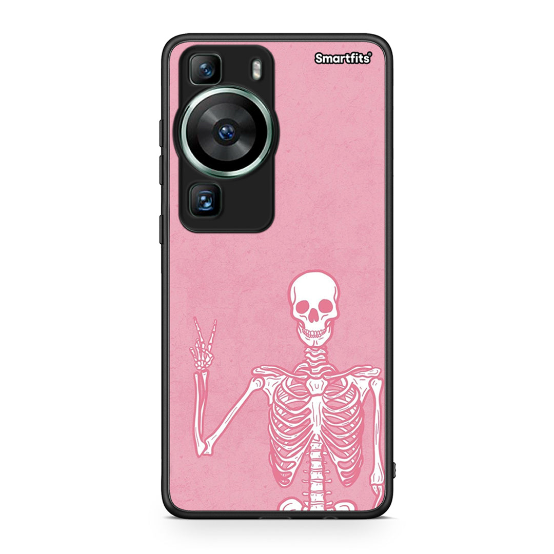 Θήκη Huawei P60 Halloween Motivation από τη Smartfits με σχέδιο στο πίσω μέρος και μαύρο περίβλημα | Huawei P60 Halloween Motivation Case with Colorful Back and Black Bezels