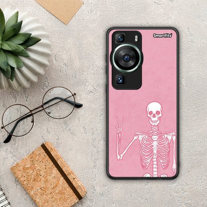 Θήκη Huawei P60 Halloween Motivation από τη Smartfits με σχέδιο στο πίσω μέρος και μαύρο περίβλημα | Huawei P60 Halloween Motivation Case with Colorful Back and Black Bezels