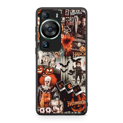 Θήκη Huawei P60 Halloween Spooky Season από τη Smartfits με σχέδιο στο πίσω μέρος και μαύρο περίβλημα | Huawei P60 Halloween Spooky Season Case with Colorful Back and Black Bezels