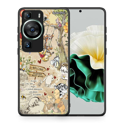 Θήκη Huawei P60 Happy Friends από τη Smartfits με σχέδιο στο πίσω μέρος και μαύρο περίβλημα | Huawei P60 Happy Friends Case with Colorful Back and Black Bezels