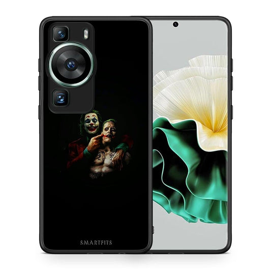 Θήκη Huawei P60 Hero Clown από τη Smartfits με σχέδιο στο πίσω μέρος και μαύρο περίβλημα | Huawei P60 Hero Clown Case with Colorful Back and Black Bezels