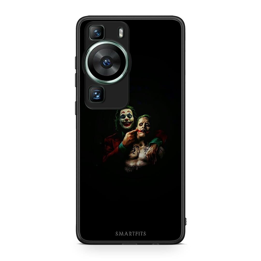 Θήκη Huawei P60 Hero Clown από τη Smartfits με σχέδιο στο πίσω μέρος και μαύρο περίβλημα | Huawei P60 Hero Clown Case with Colorful Back and Black Bezels