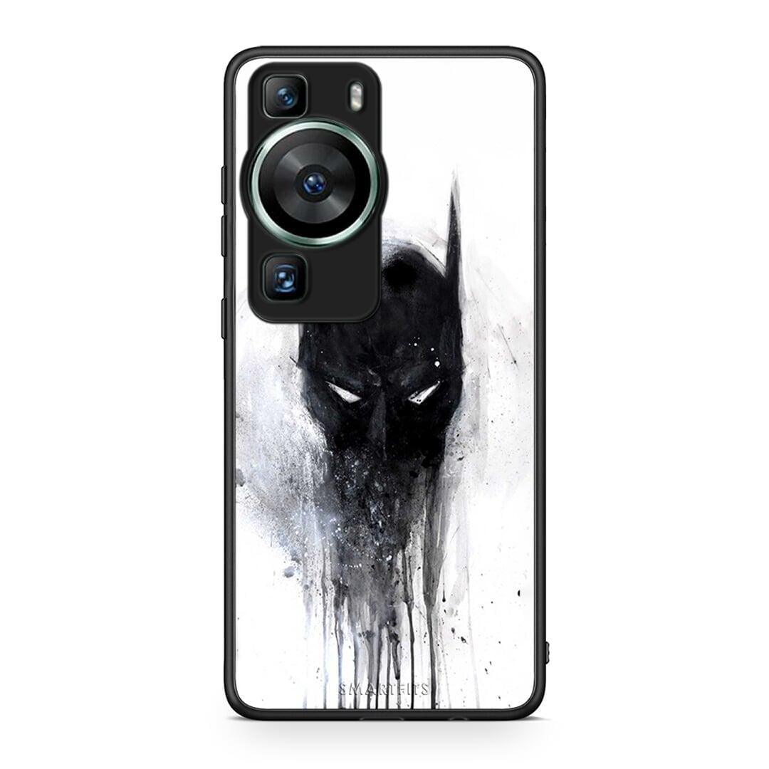 Θήκη Huawei P60 Hero Paint Bat από τη Smartfits με σχέδιο στο πίσω μέρος και μαύρο περίβλημα | Huawei P60 Hero Paint Bat Case with Colorful Back and Black Bezels