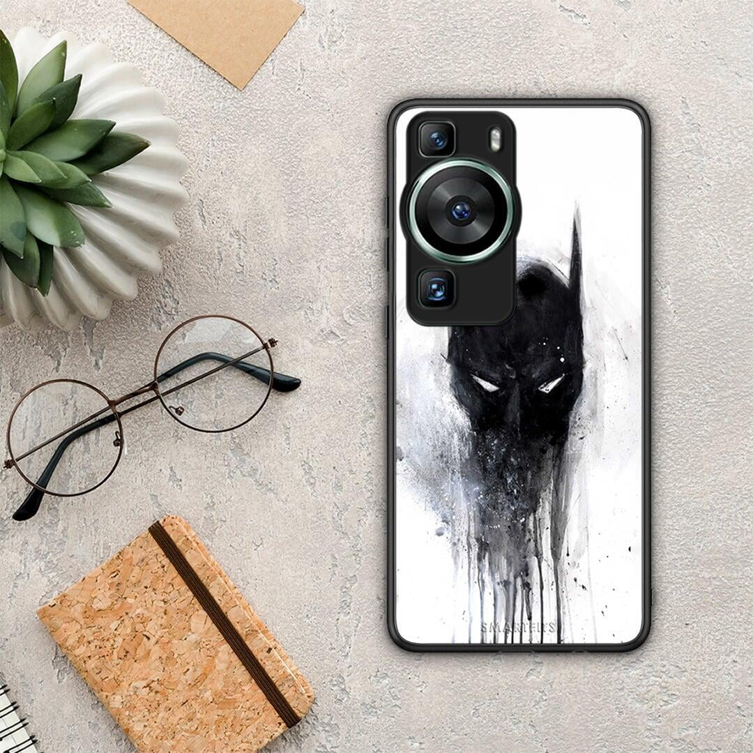 Θήκη Huawei P60 Hero Paint Bat από τη Smartfits με σχέδιο στο πίσω μέρος και μαύρο περίβλημα | Huawei P60 Hero Paint Bat Case with Colorful Back and Black Bezels