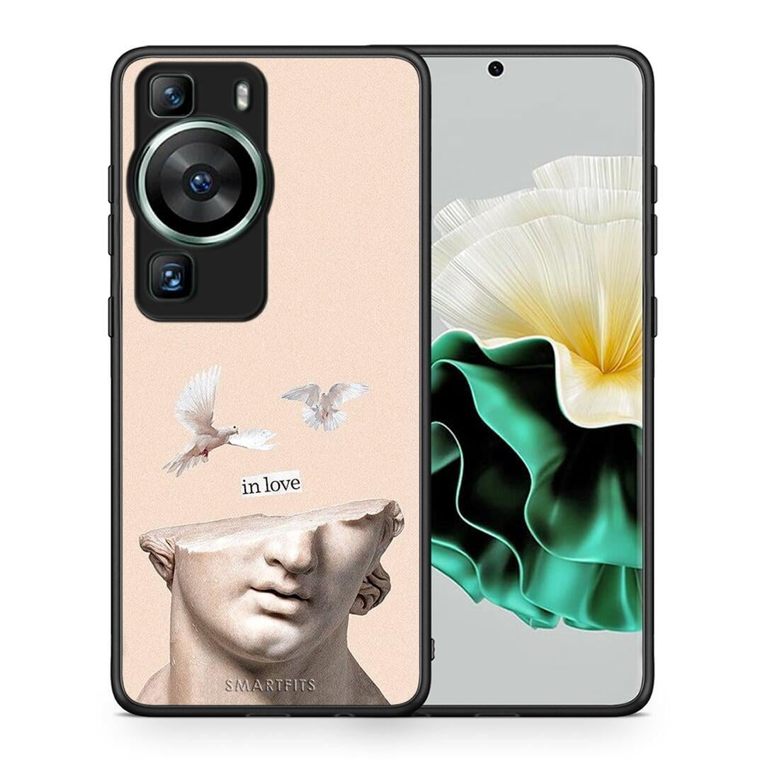 Θήκη Huawei P60 In Love από τη Smartfits με σχέδιο στο πίσω μέρος και μαύρο περίβλημα | Huawei P60 In Love Case with Colorful Back and Black Bezels