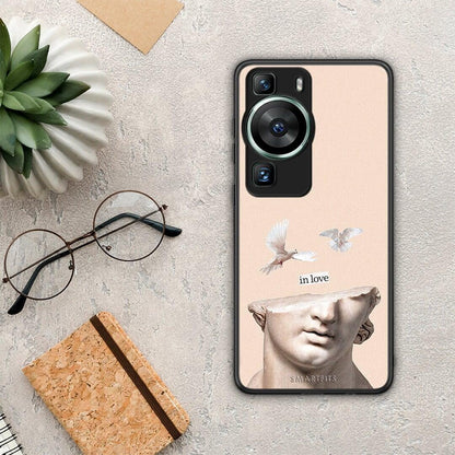 Θήκη Huawei P60 In Love από τη Smartfits με σχέδιο στο πίσω μέρος και μαύρο περίβλημα | Huawei P60 In Love Case with Colorful Back and Black Bezels