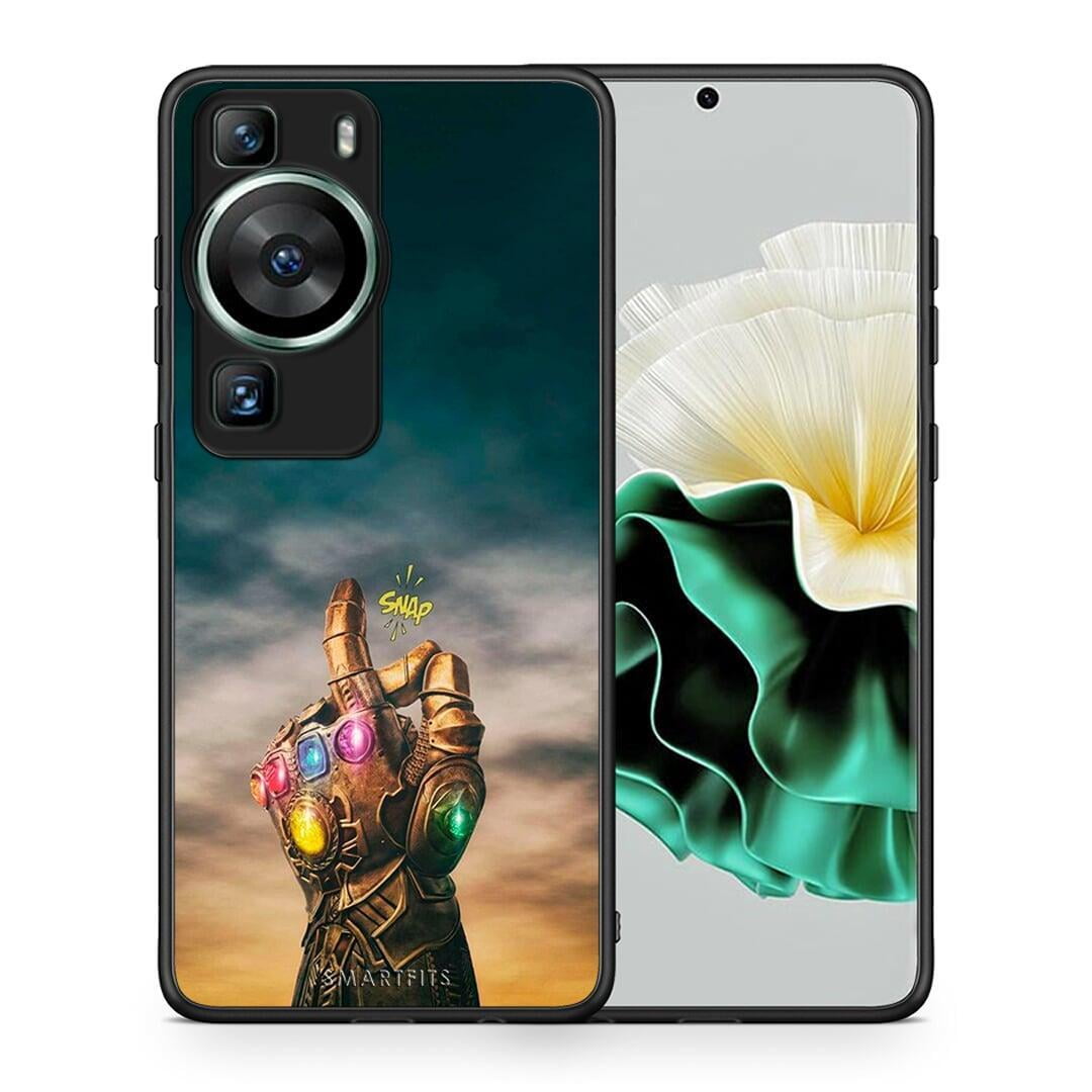 Θήκη Huawei P60 Infinity Snap από τη Smartfits με σχέδιο στο πίσω μέρος και μαύρο περίβλημα | Huawei P60 Infinity Snap Case with Colorful Back and Black Bezels