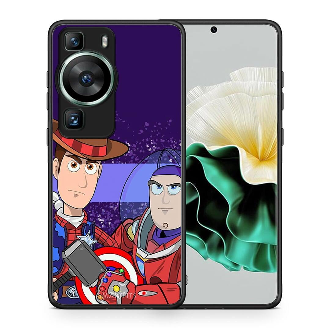 Θήκη Huawei P60 Infinity Story από τη Smartfits με σχέδιο στο πίσω μέρος και μαύρο περίβλημα | Huawei P60 Infinity Story Case with Colorful Back and Black Bezels