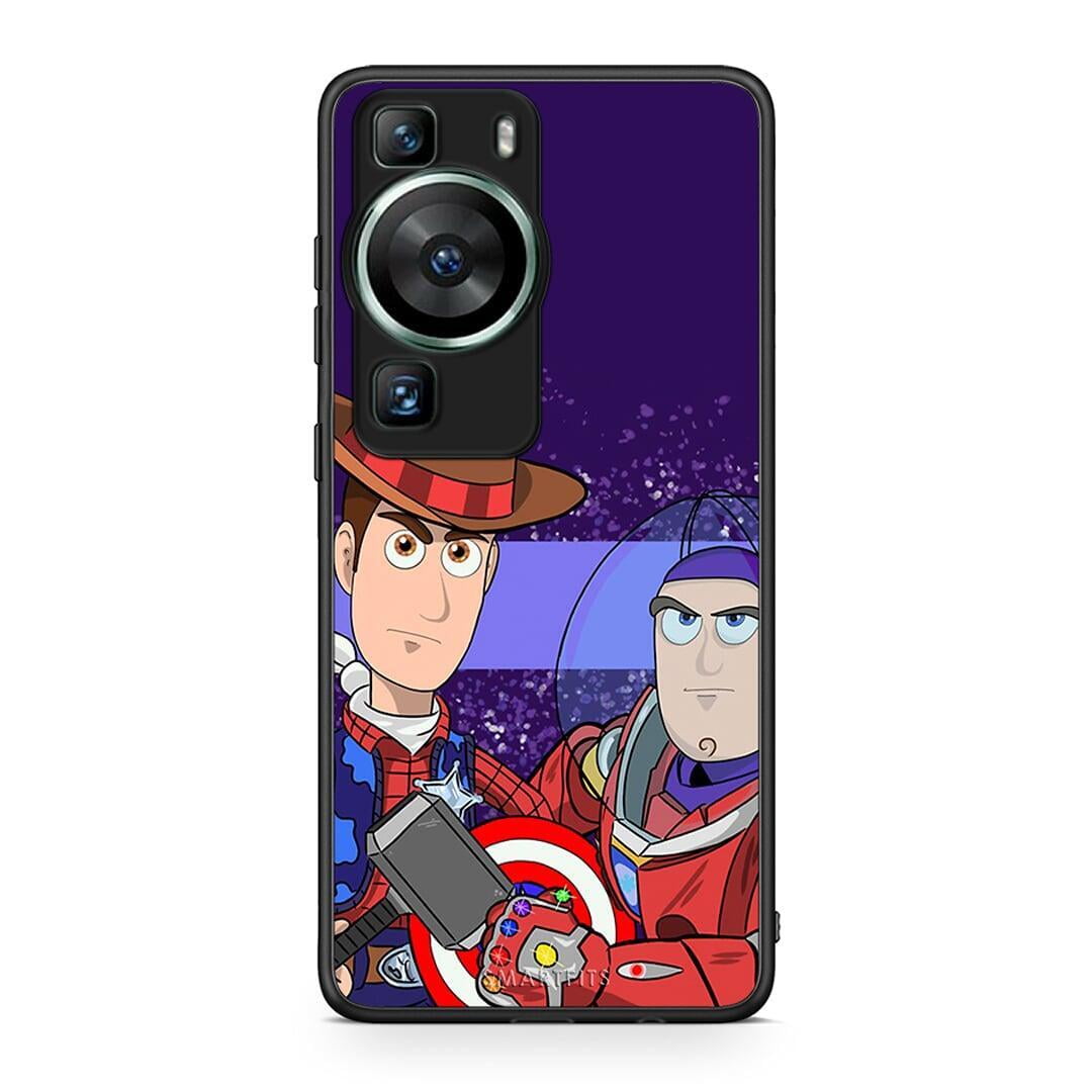 Θήκη Huawei P60 Infinity Story από τη Smartfits με σχέδιο στο πίσω μέρος και μαύρο περίβλημα | Huawei P60 Infinity Story Case with Colorful Back and Black Bezels