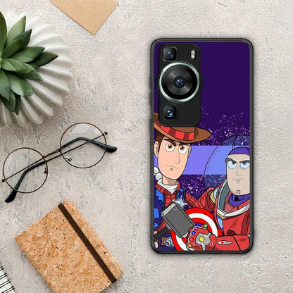Θήκη Huawei P60 Infinity Story από τη Smartfits με σχέδιο στο πίσω μέρος και μαύρο περίβλημα | Huawei P60 Infinity Story Case with Colorful Back and Black Bezels