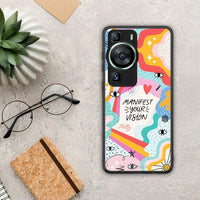 Thumbnail for Θήκη Huawei P60 Manifest Your Vision από τη Smartfits με σχέδιο στο πίσω μέρος και μαύρο περίβλημα | Huawei P60 Manifest Your Vision Case with Colorful Back and Black Bezels