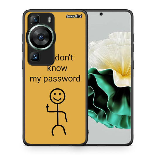Θήκη Huawei P60 My Password από τη Smartfits με σχέδιο στο πίσω μέρος και μαύρο περίβλημα | Huawei P60 My Password Case with Colorful Back and Black Bezels