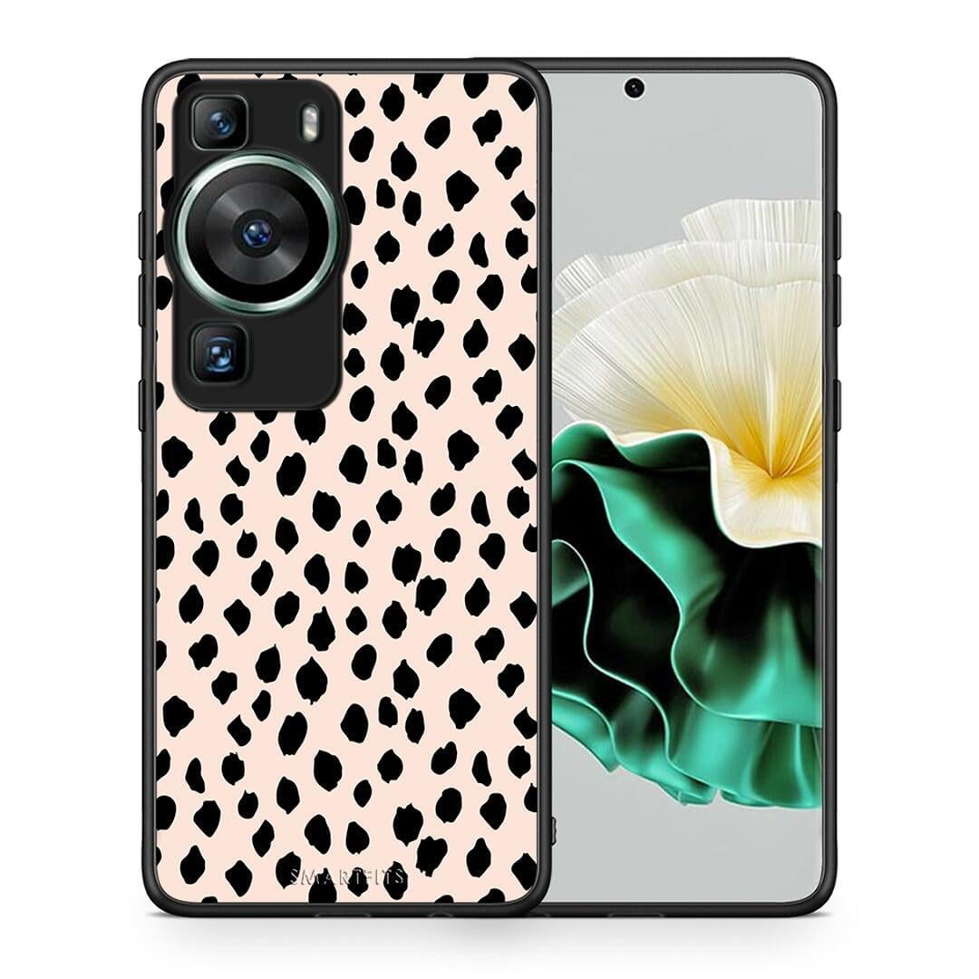 Θήκη Huawei P60 New Polka Dots από τη Smartfits με σχέδιο στο πίσω μέρος και μαύρο περίβλημα | Huawei P60 New Polka Dots Case with Colorful Back and Black Bezels