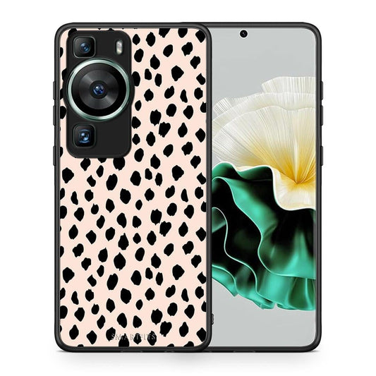 Θήκη Huawei P60 New Polka Dots από τη Smartfits με σχέδιο στο πίσω μέρος και μαύρο περίβλημα | Huawei P60 New Polka Dots Case with Colorful Back and Black Bezels