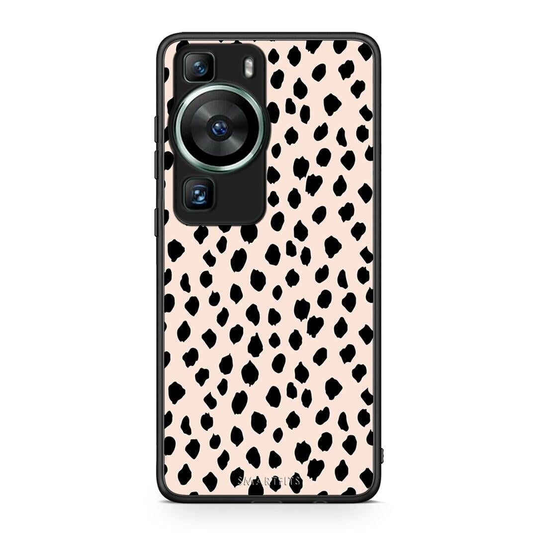 Θήκη Huawei P60 New Polka Dots από τη Smartfits με σχέδιο στο πίσω μέρος και μαύρο περίβλημα | Huawei P60 New Polka Dots Case with Colorful Back and Black Bezels