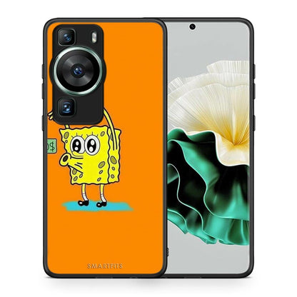 Θήκη Huawei P60 No Money 2 από τη Smartfits με σχέδιο στο πίσω μέρος και μαύρο περίβλημα | Huawei P60 No Money 2 Case with Colorful Back and Black Bezels