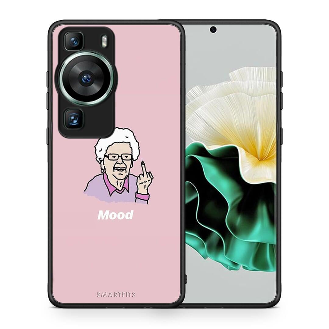 Θήκη Huawei P60 PopArt Mood από τη Smartfits με σχέδιο στο πίσω μέρος και μαύρο περίβλημα | Huawei P60 PopArt Mood Case with Colorful Back and Black Bezels