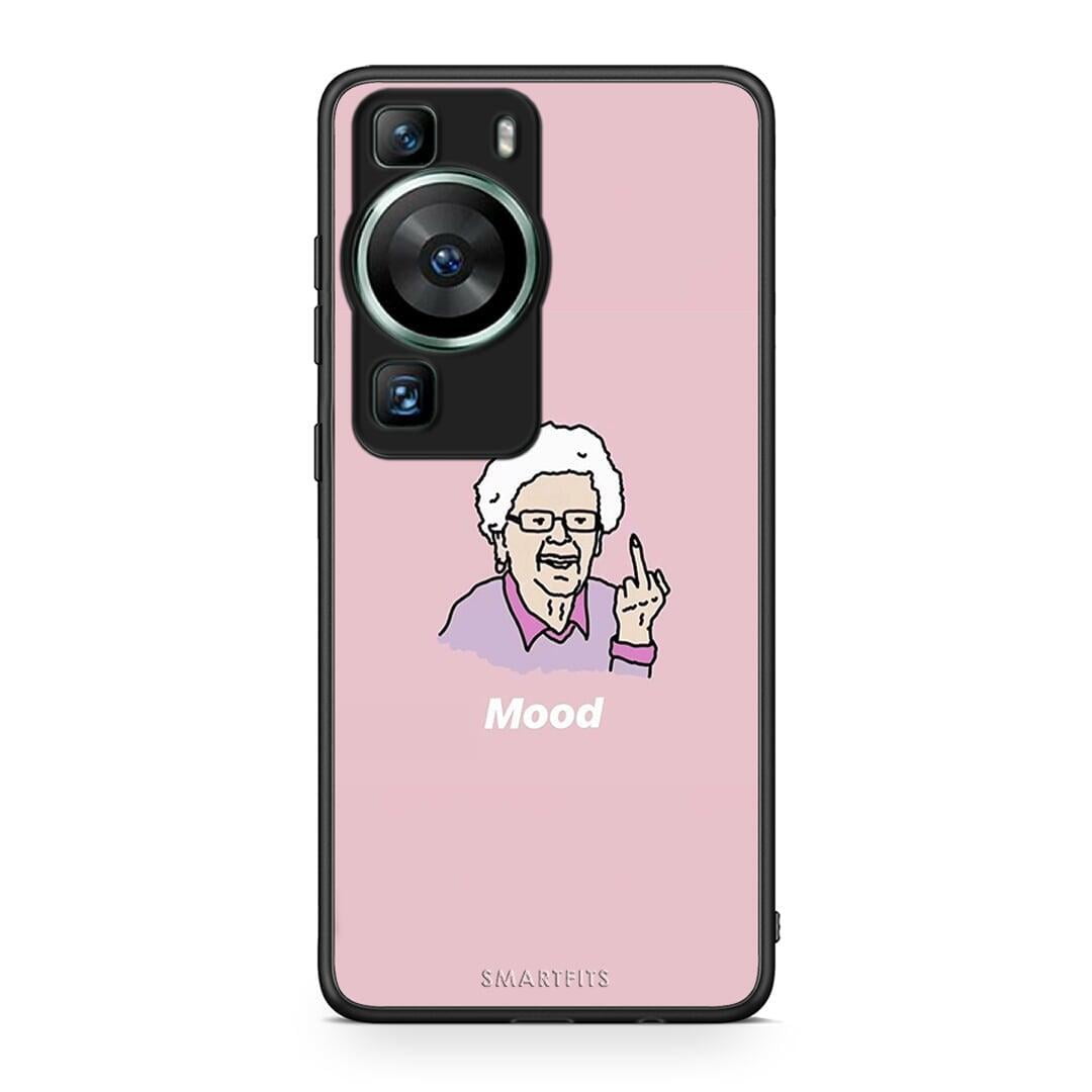 Θήκη Huawei P60 PopArt Mood από τη Smartfits με σχέδιο στο πίσω μέρος και μαύρο περίβλημα | Huawei P60 PopArt Mood Case with Colorful Back and Black Bezels