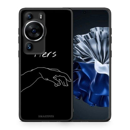 Θήκη Huawei P60 Pro Aesthetic Love 1 από τη Smartfits με σχέδιο στο πίσω μέρος και μαύρο περίβλημα | Huawei P60 Pro Aesthetic Love 1 Case with Colorful Back and Black Bezels