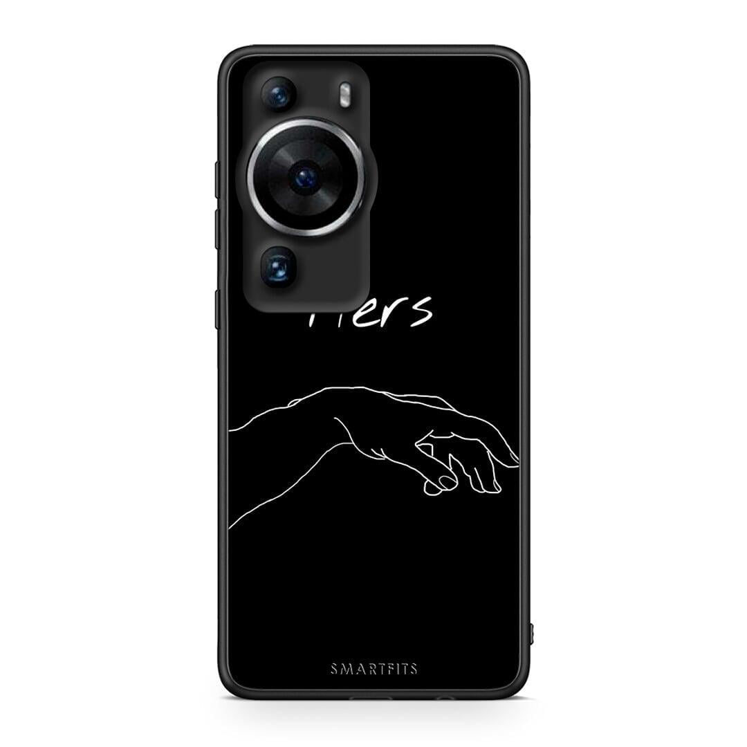 Θήκη Huawei P60 Pro Aesthetic Love 1 από τη Smartfits με σχέδιο στο πίσω μέρος και μαύρο περίβλημα | Huawei P60 Pro Aesthetic Love 1 Case with Colorful Back and Black Bezels