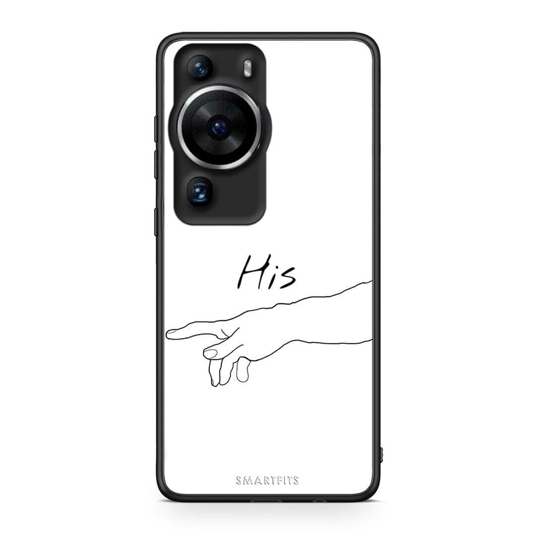 Θήκη Huawei P60 Pro Aesthetic Love 2 από τη Smartfits με σχέδιο στο πίσω μέρος και μαύρο περίβλημα | Huawei P60 Pro Aesthetic Love 2 Case with Colorful Back and Black Bezels