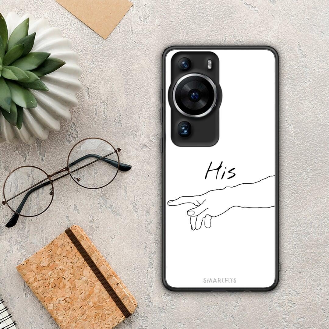Θήκη Huawei P60 Pro Aesthetic Love 2 από τη Smartfits με σχέδιο στο πίσω μέρος και μαύρο περίβλημα | Huawei P60 Pro Aesthetic Love 2 Case with Colorful Back and Black Bezels