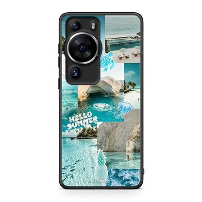 Θήκη Huawei P60 Pro Aesthetic Summer από τη Smartfits με σχέδιο στο πίσω μέρος και μαύρο περίβλημα | Huawei P60 Pro Aesthetic Summer Case with Colorful Back and Black Bezels
