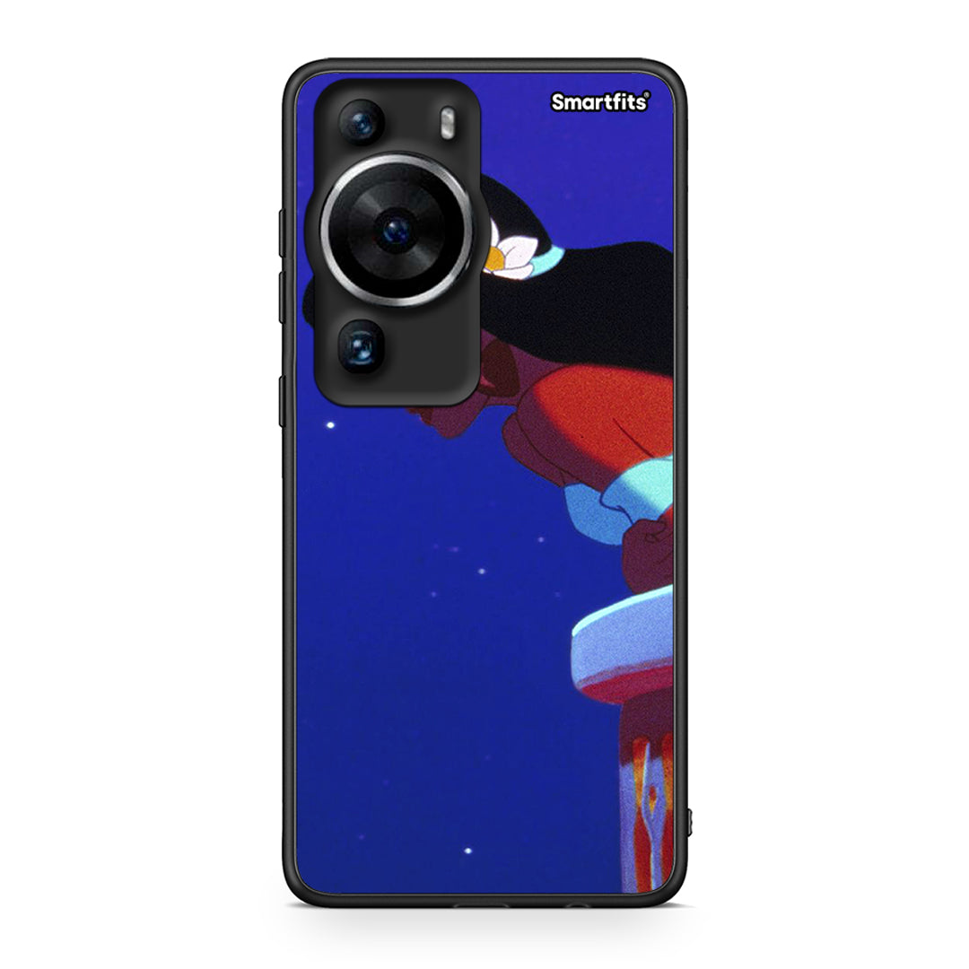 Θήκη Huawei P60 Pro Alladin And Jasmine Love 2 από τη Smartfits με σχέδιο στο πίσω μέρος και μαύρο περίβλημα | Huawei P60 Pro Alladin And Jasmine Love 2 Case with Colorful Back and Black Bezels