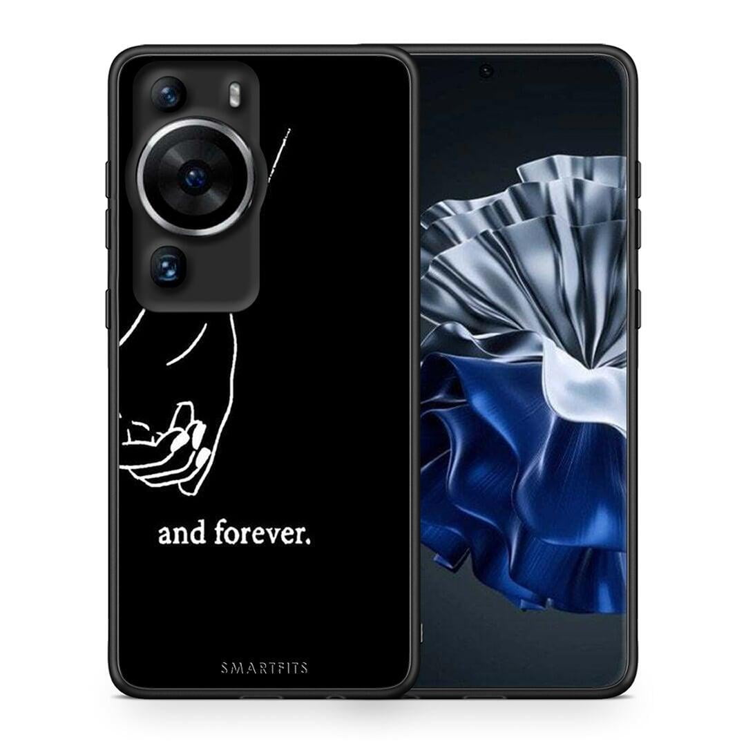 Θήκη Huawei P60 Pro Always & Forever 2 από τη Smartfits με σχέδιο στο πίσω μέρος και μαύρο περίβλημα | Huawei P60 Pro Always & Forever 2 Case with Colorful Back and Black Bezels