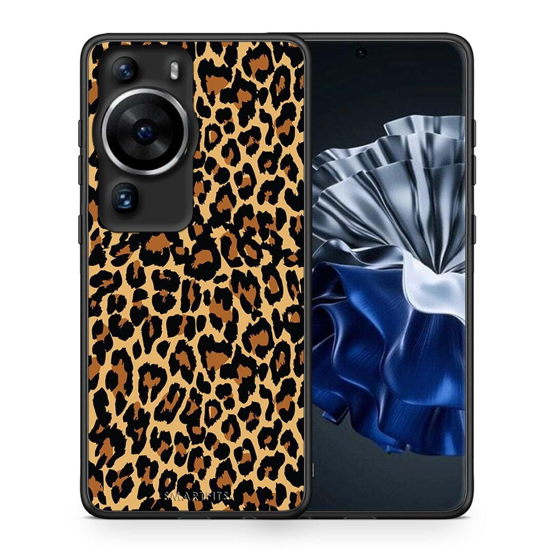 Θήκη Huawei P60 Pro Animal Leopard από τη Smartfits με σχέδιο στο πίσω μέρος και μαύρο περίβλημα | Huawei P60 Pro Animal Leopard Case with Colorful Back and Black Bezels