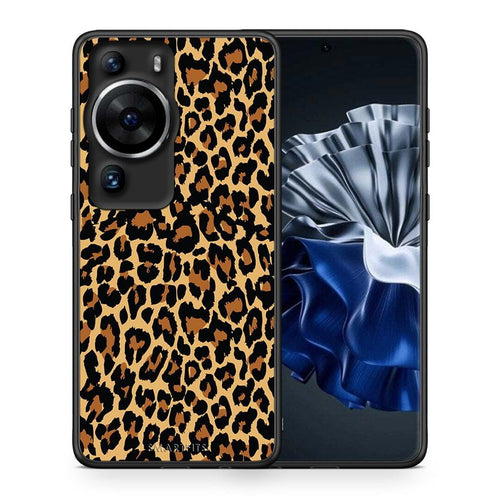 Θήκη Huawei P60 Pro Animal Leopard από τη Smartfits με σχέδιο στο πίσω μέρος και μαύρο περίβλημα | Huawei P60 Pro Animal Leopard Case with Colorful Back and Black Bezels