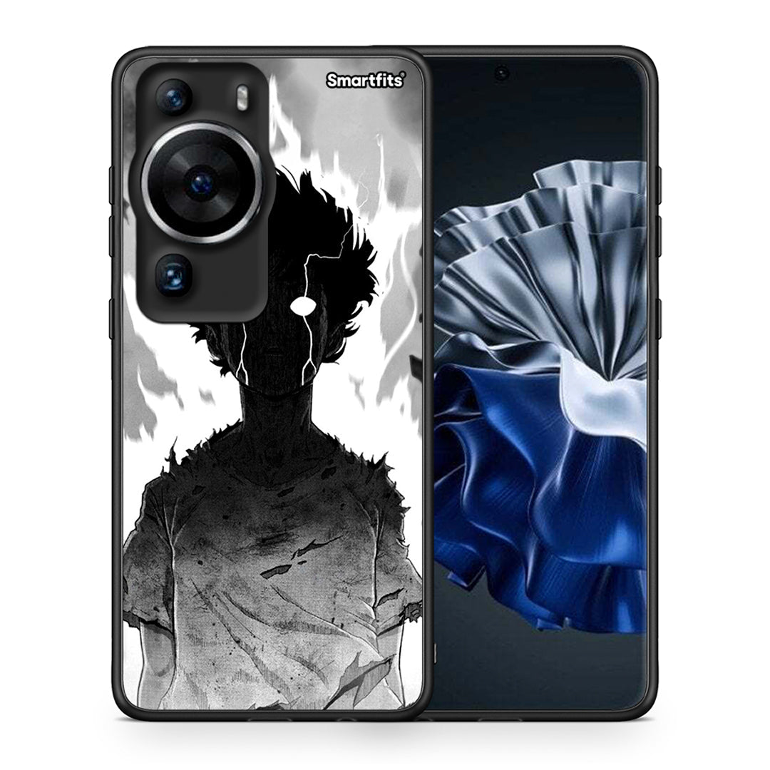 Θήκη Huawei P60 Pro Anime Boy από τη Smartfits με σχέδιο στο πίσω μέρος και μαύρο περίβλημα | Huawei P60 Pro Anime Boy Case with Colorful Back and Black Bezels