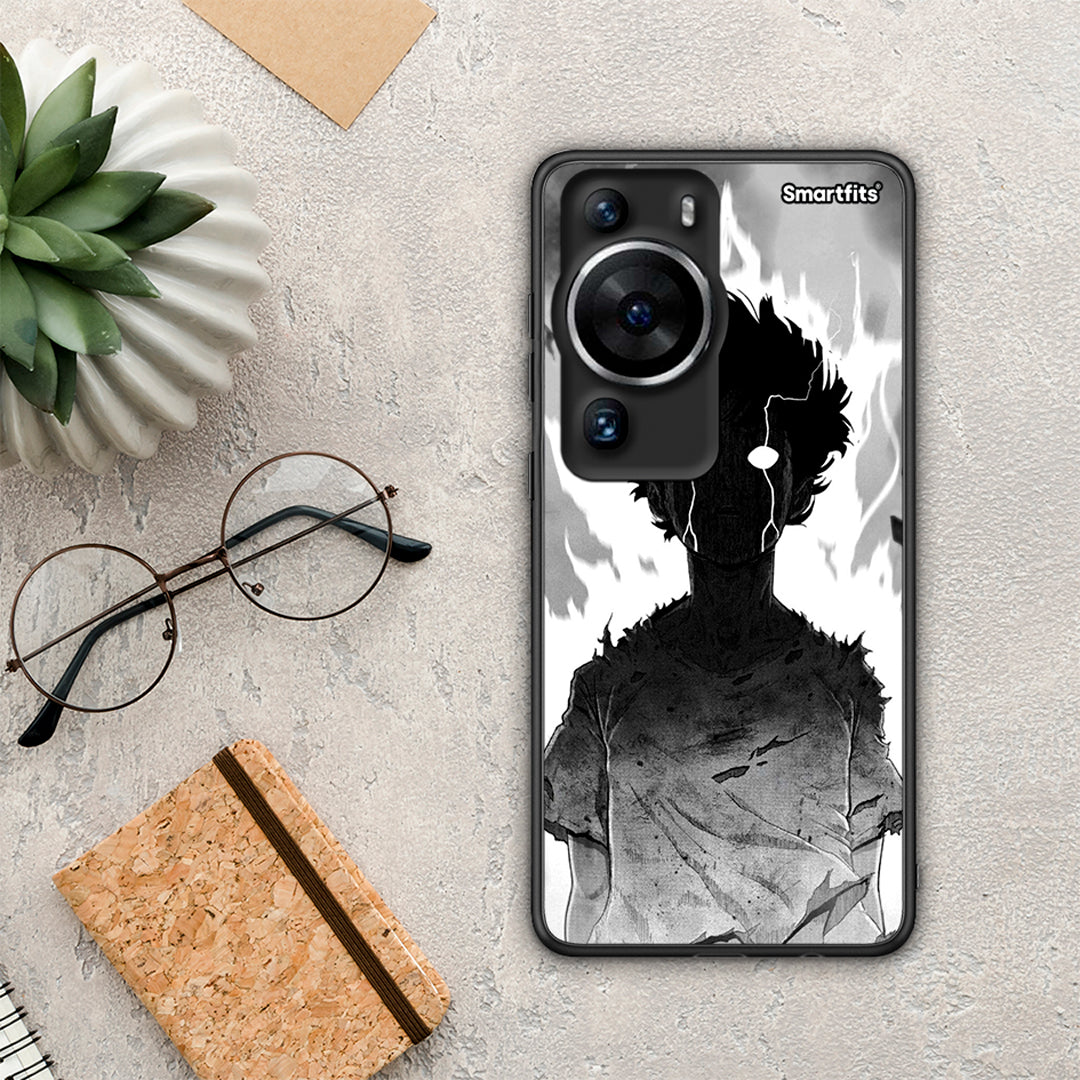 Θήκη Huawei P60 Pro Anime Boy από τη Smartfits με σχέδιο στο πίσω μέρος και μαύρο περίβλημα | Huawei P60 Pro Anime Boy Case with Colorful Back and Black Bezels