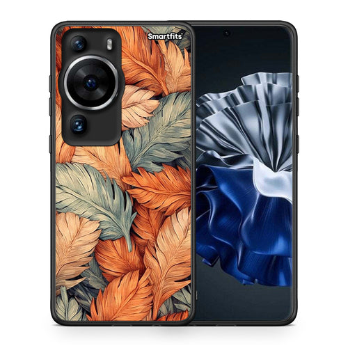 Θήκη Huawei P60 Pro Autumn Leaves από τη Smartfits με σχέδιο στο πίσω μέρος και μαύρο περίβλημα | Huawei P60 Pro Autumn Leaves Case with Colorful Back and Black Bezels