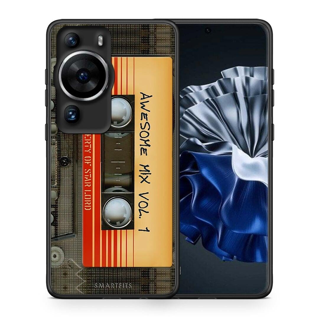 Θήκη Huawei P60 Pro Awesome Mix από τη Smartfits με σχέδιο στο πίσω μέρος και μαύρο περίβλημα | Huawei P60 Pro Awesome Mix Case with Colorful Back and Black Bezels