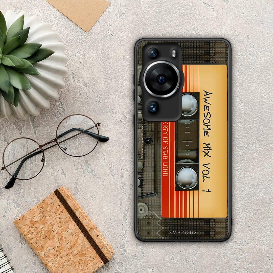 Θήκη Huawei P60 Pro Awesome Mix από τη Smartfits με σχέδιο στο πίσω μέρος και μαύρο περίβλημα | Huawei P60 Pro Awesome Mix Case with Colorful Back and Black Bezels