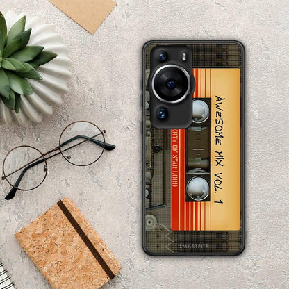 Θήκη Huawei P60 Pro Awesome Mix από τη Smartfits με σχέδιο στο πίσω μέρος και μαύρο περίβλημα | Huawei P60 Pro Awesome Mix Case with Colorful Back and Black Bezels