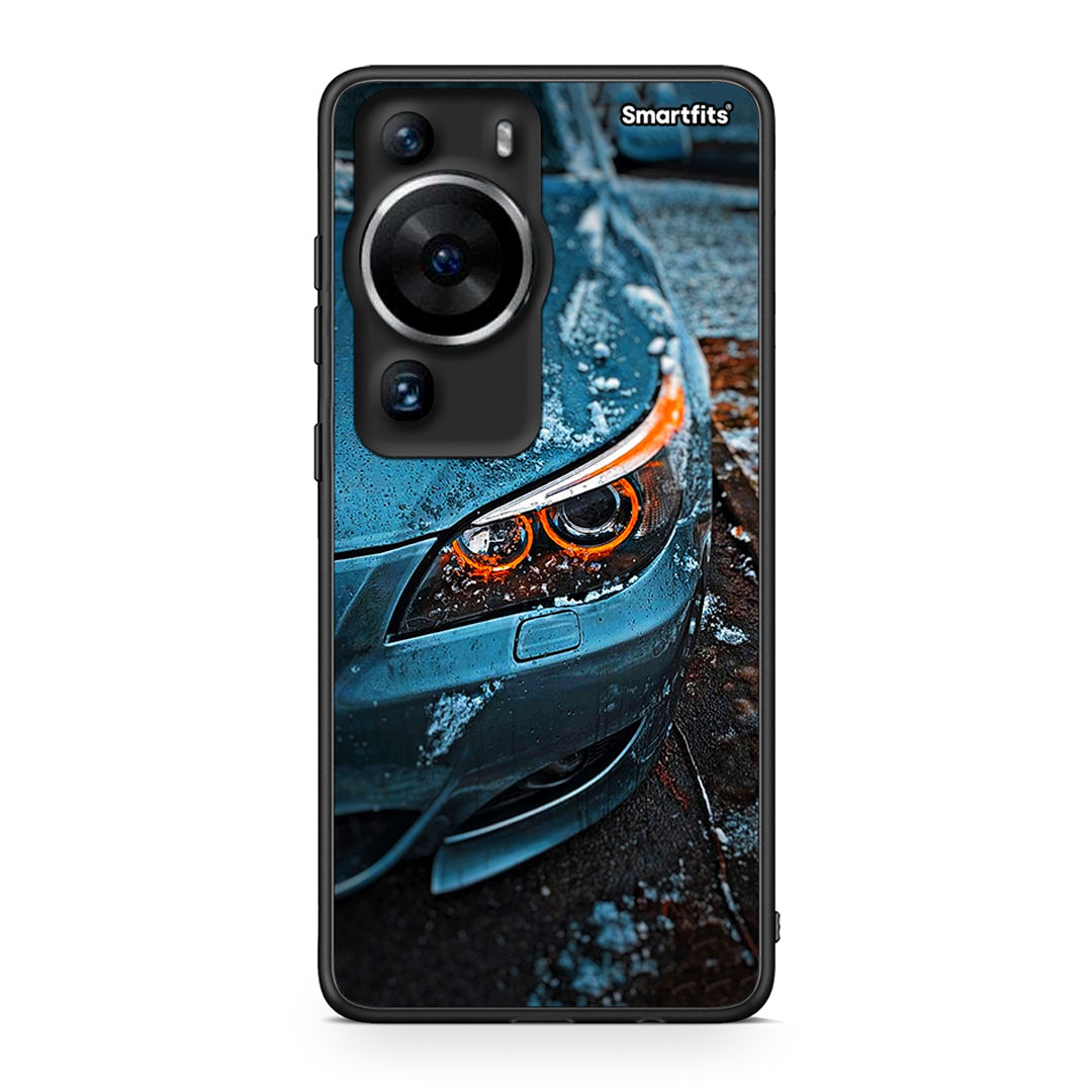 Θήκη Huawei P60 Pro Bmw E60 από τη Smartfits με σχέδιο στο πίσω μέρος και μαύρο περίβλημα | Huawei P60 Pro Bmw E60 Case with Colorful Back and Black Bezels