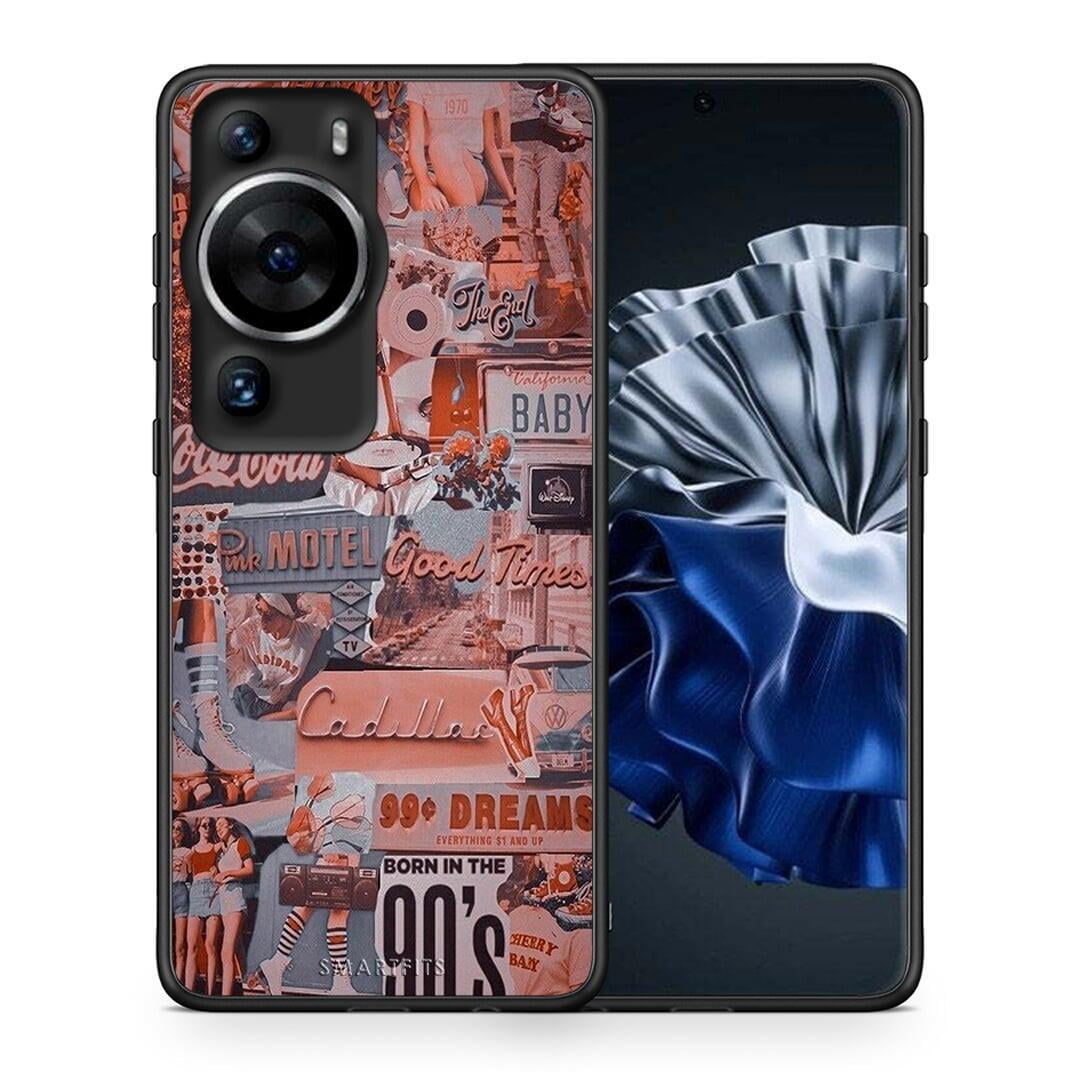 Θήκη Huawei P60 Pro Born In 90s από τη Smartfits με σχέδιο στο πίσω μέρος και μαύρο περίβλημα | Huawei P60 Pro Born In 90s Case with Colorful Back and Black Bezels