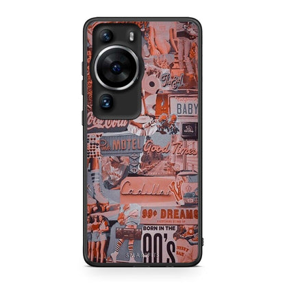 Θήκη Huawei P60 Pro Born In 90s από τη Smartfits με σχέδιο στο πίσω μέρος και μαύρο περίβλημα | Huawei P60 Pro Born In 90s Case with Colorful Back and Black Bezels