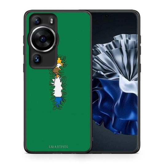 Θήκη Huawei P60 Pro Bush Man από τη Smartfits με σχέδιο στο πίσω μέρος και μαύρο περίβλημα | Huawei P60 Pro Bush Man Case with Colorful Back and Black Bezels