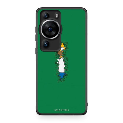 Θήκη Huawei P60 Pro Bush Man από τη Smartfits με σχέδιο στο πίσω μέρος και μαύρο περίβλημα | Huawei P60 Pro Bush Man Case with Colorful Back and Black Bezels
