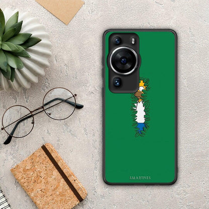 Θήκη Huawei P60 Pro Bush Man από τη Smartfits με σχέδιο στο πίσω μέρος και μαύρο περίβλημα | Huawei P60 Pro Bush Man Case with Colorful Back and Black Bezels