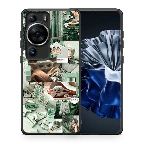 Θήκη Huawei P60 Pro Collage Dude από τη Smartfits με σχέδιο στο πίσω μέρος και μαύρο περίβλημα | Huawei P60 Pro Collage Dude Case with Colorful Back and Black Bezels