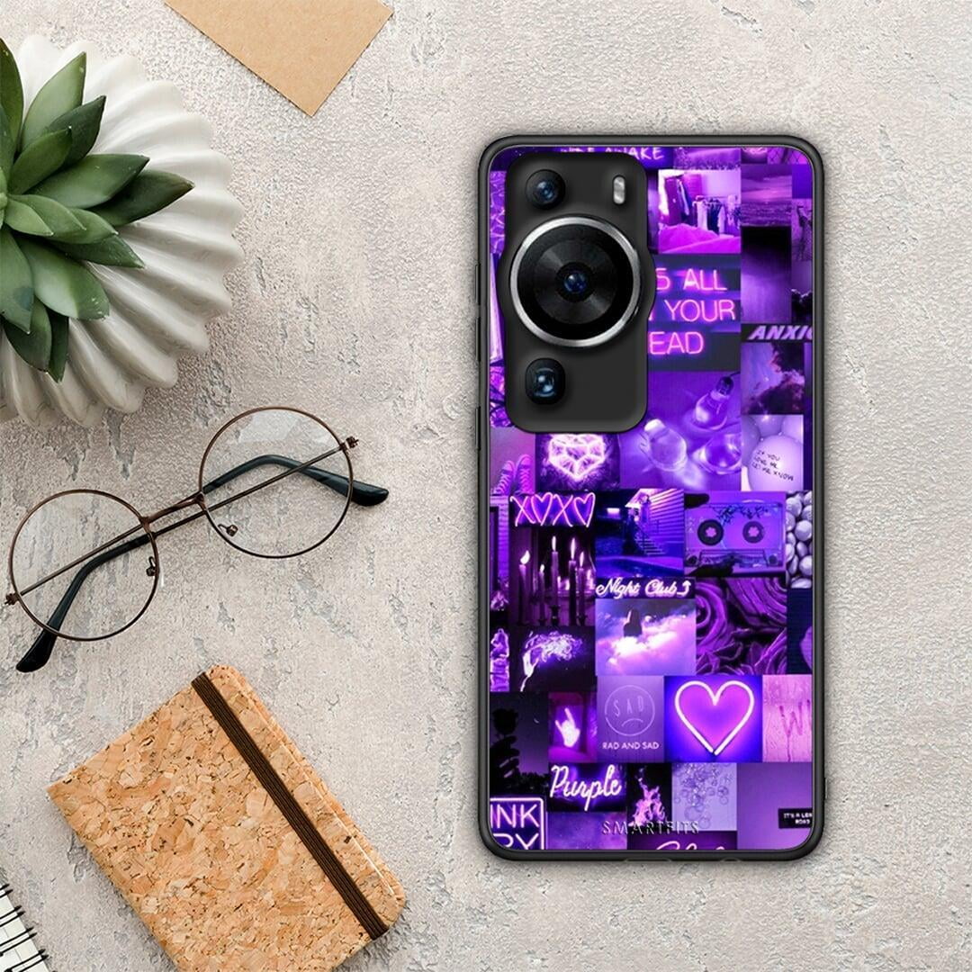 Θήκη Huawei P60 Pro Collage Stay Wild από τη Smartfits με σχέδιο στο πίσω μέρος και μαύρο περίβλημα | Huawei P60 Pro Collage Stay Wild Case with Colorful Back and Black Bezels