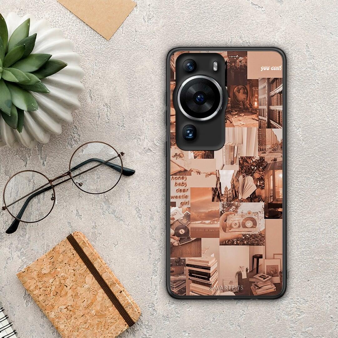 Θήκη Huawei P60 Pro Collage You Can από τη Smartfits με σχέδιο στο πίσω μέρος και μαύρο περίβλημα | Huawei P60 Pro Collage You Can Case with Colorful Back and Black Bezels